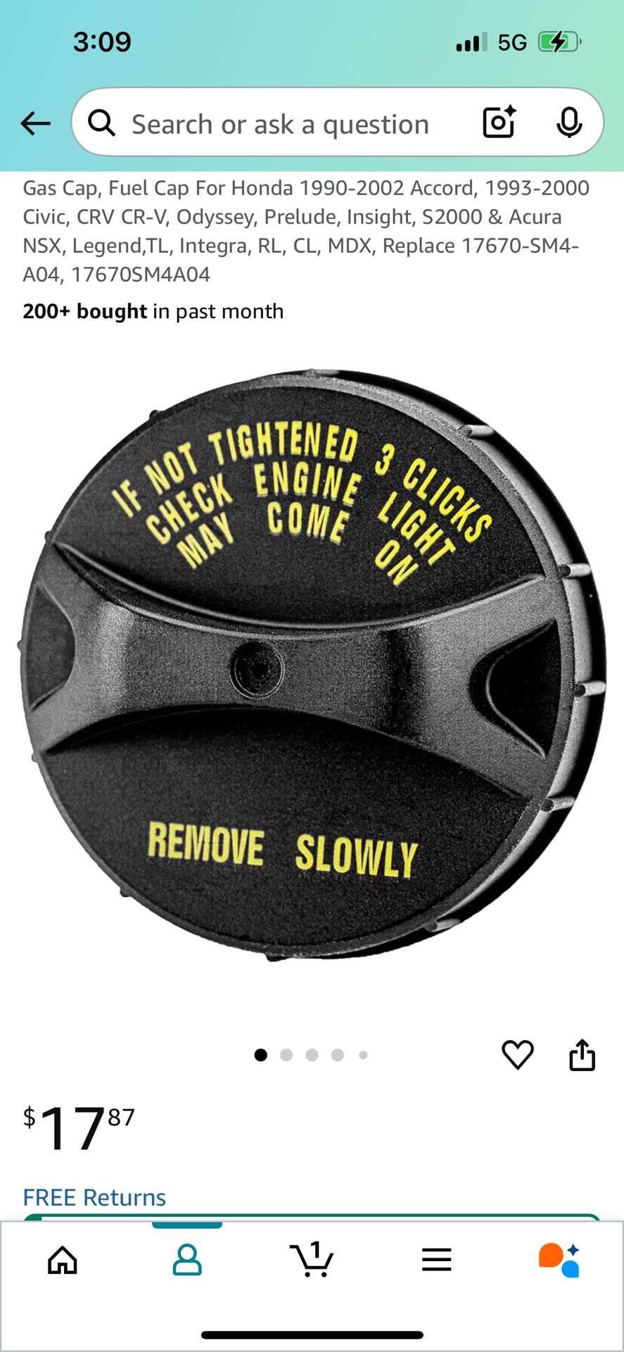 Honda Gas Cap