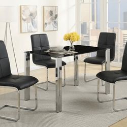 BLACK DINING SET