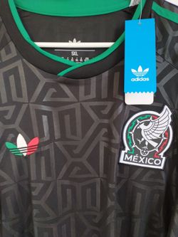 Mexico Authentic 5XL Adidas National Soccer Black Team Jersey