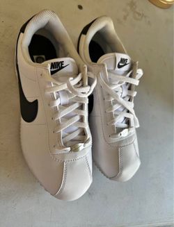 Nike Cortez White Black Leather Sneakers