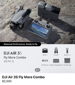 DJI Air 3s Fly More Combo + Extended Warranty