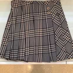 Zara Girls Pleated Plaid Skirt Size 11-12 Like New!