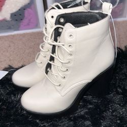High Heel Combat Boots