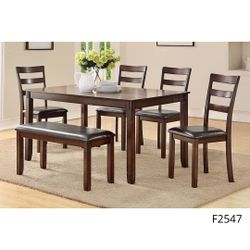 Dining Table + 4 Chairs & Bench