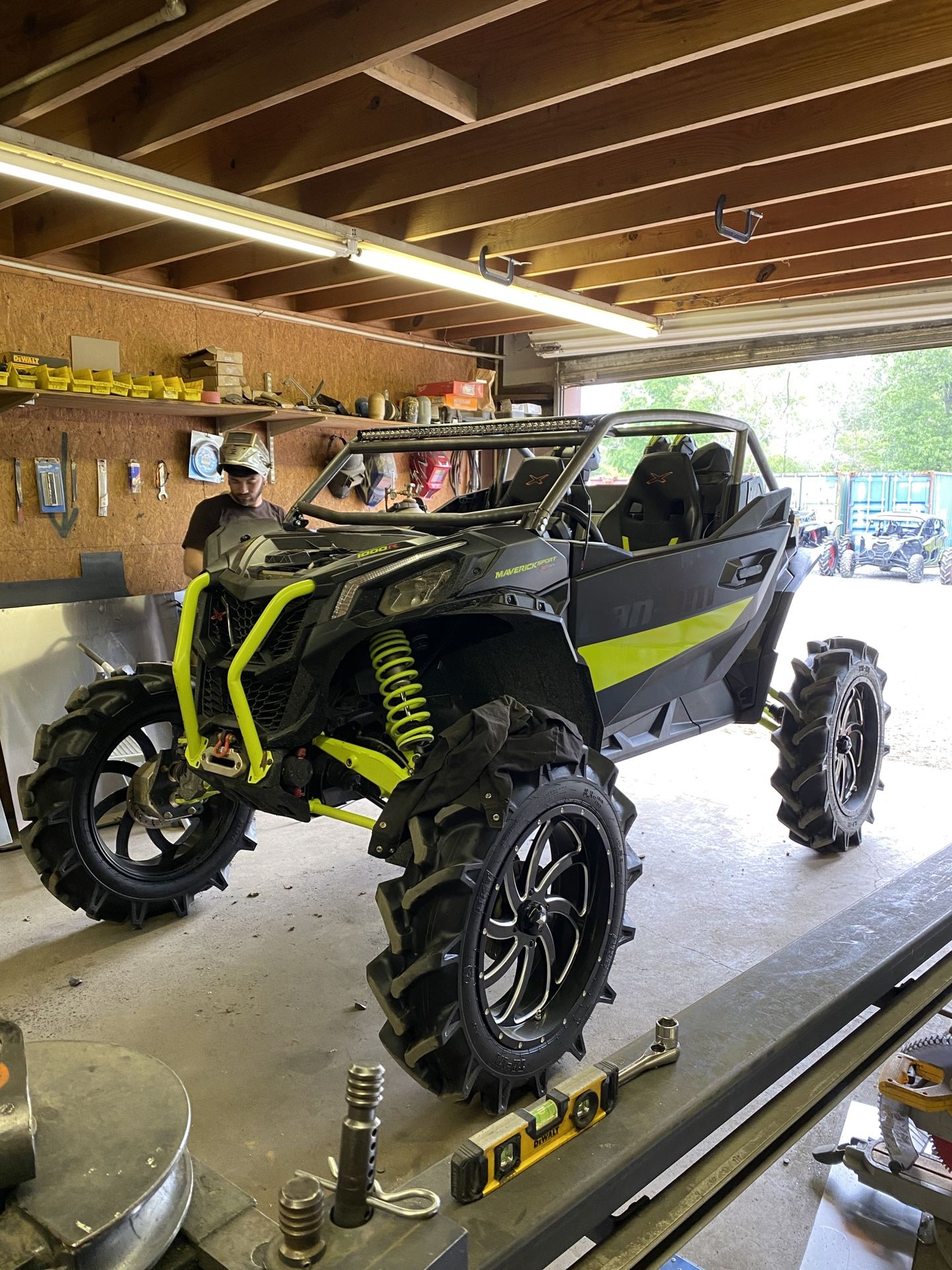 Can-Am Maverick Cover Waterproof Utility Vehicle Storage Cover For Can-Am Maverick 1000R XMR DPS 4x4 - NEVERLAND Brand Can Am Defender Storage Box - Foto 6