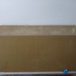 Chalkboard And Bulletin Board 8ft Wide 5ft Tall.