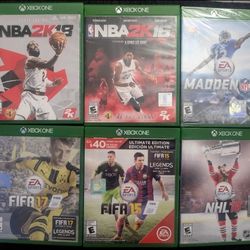 Xbox One Games: NBA 2K18, NBA 2K16, Madden NFL 16, etc
