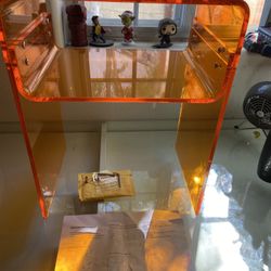 Acrylic 2 Tier Side Table