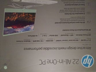 HP 22in all in one desk top