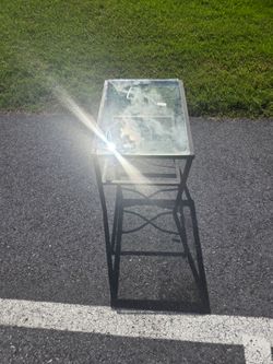Glass top table