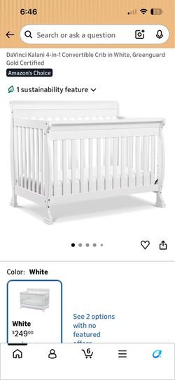 Crib and Crib Mattress $200