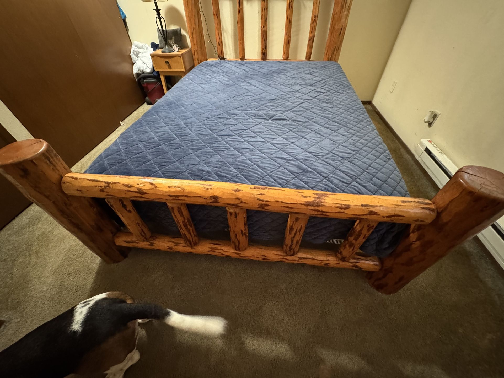Rustic Log Bed Frame