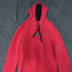 Hollister Red Hoodie Medium