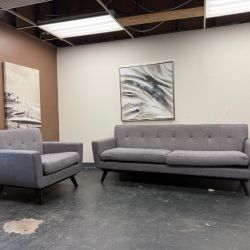 Tufted Sofa and Loveseat Set - Delivery Available!