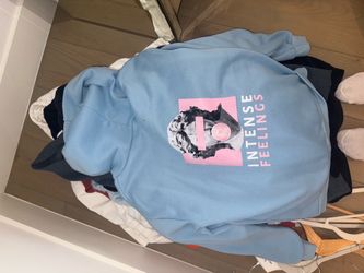 Blue hoodie