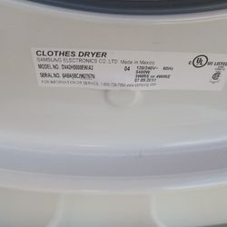 Samsung 7.5 Cubic Foot Extra Large Electric Dryer With Storage Bin.