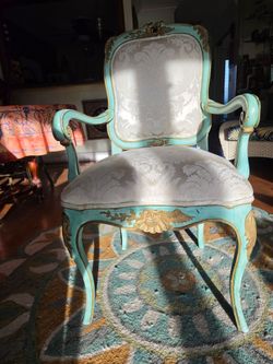 Painted French chair