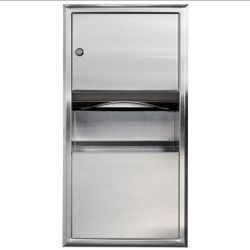 Stainless Steel Paper Towel Dispenser and Waste Bin