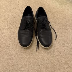 Born Black Leather Men’s Oxfords, Size 9.5