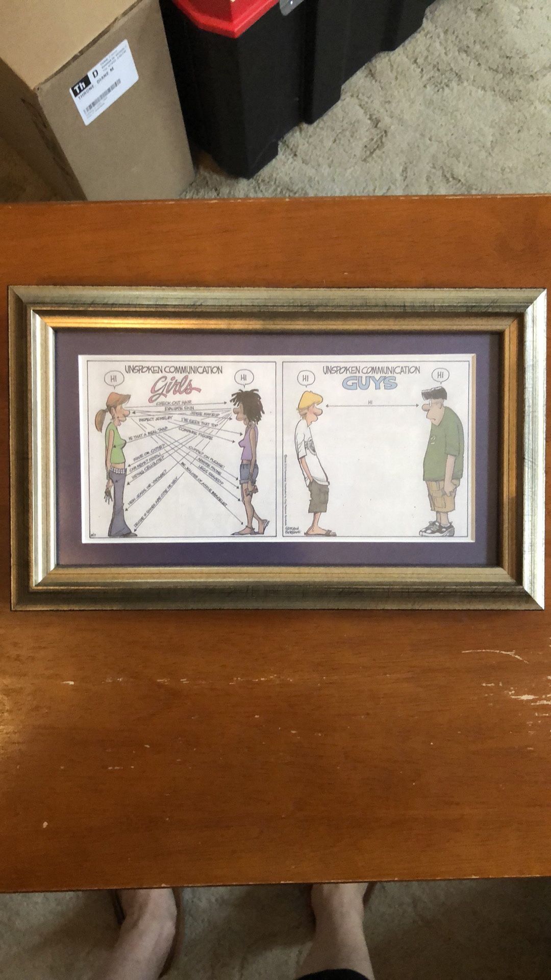 Professionally Framed Zits Comic “Unspoken Communication”