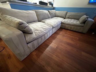 HUGE Beige/Gray Sectional Sofa