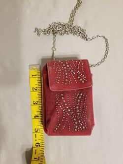 Red Credit Card Clutch Purse