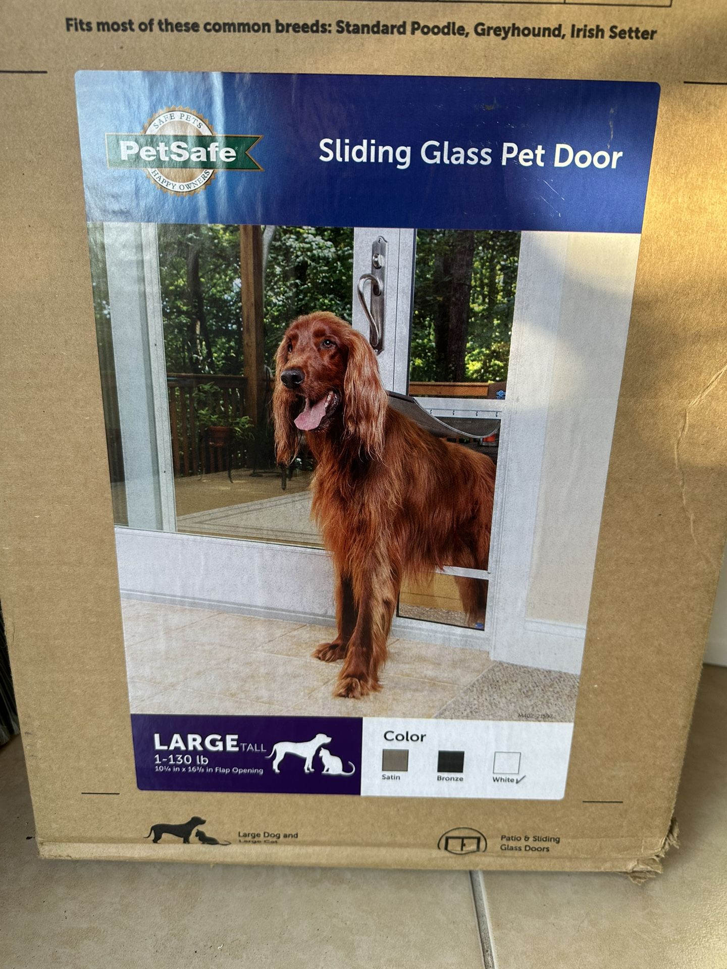 Petsafe Large Sliding Glass Pet Door