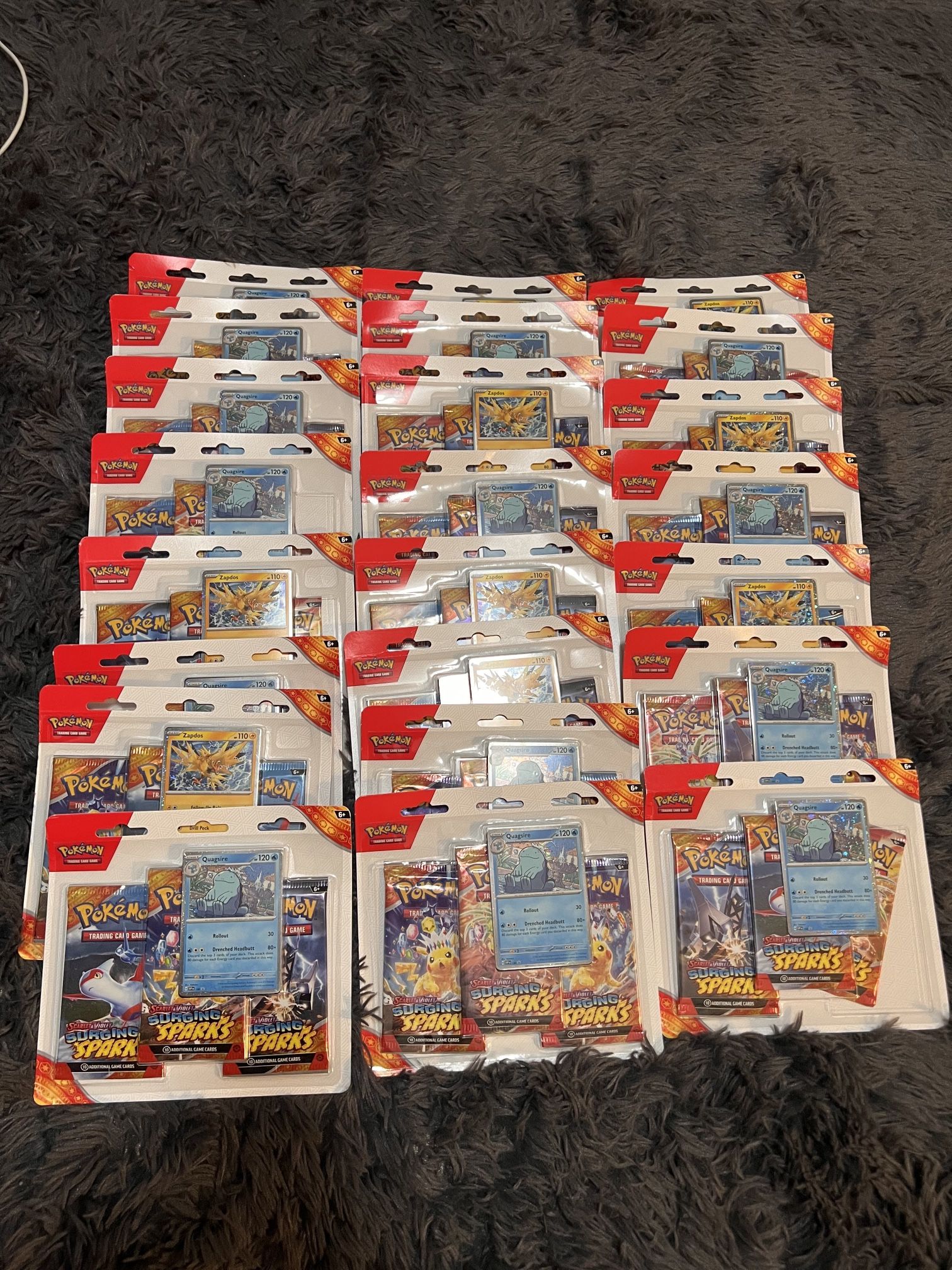 Pokemon Surging Spark 3packs Blister
