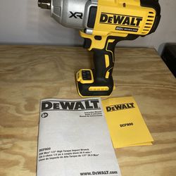 Dewalt 20v Max 1/2 High Torque Impact Wrench With Hog Anvil Tool Only 