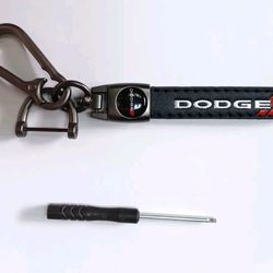 Dodge Leather Keychain 