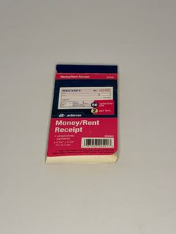 Adams Money/Rent Receipt Book