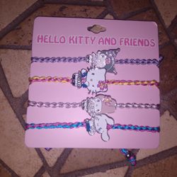 Brand New Hello Kitty And Friends Four Bracelet's