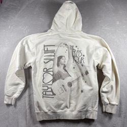 Taylor Swift The Eras Tour Crew Neck Women’s M Beige Sweatshirt Hoodie Rare #556