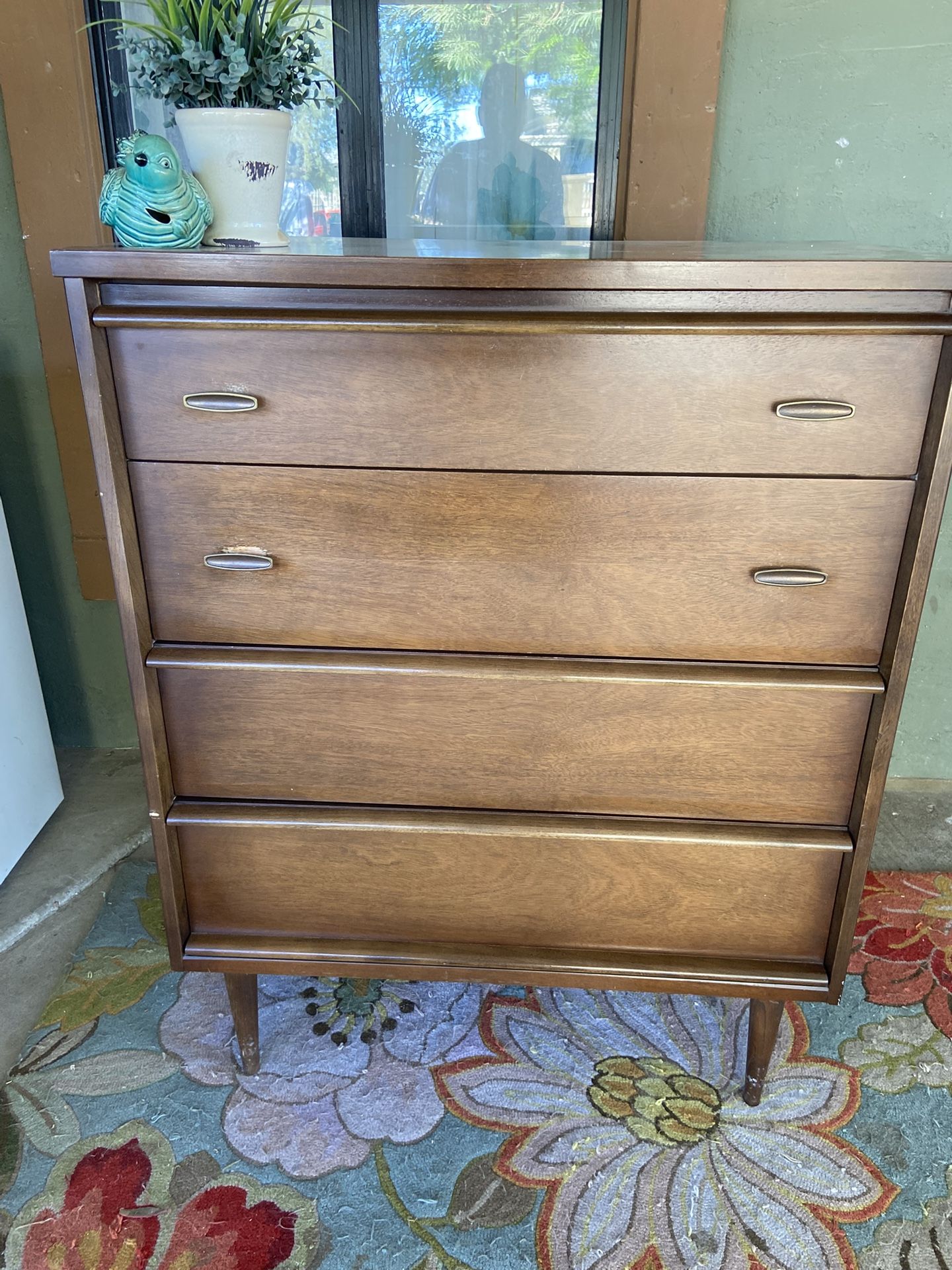 Gorgeous Mid Modern Basset Style Tall Chest