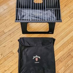 Jim Beam X-Grill Portable Charcoal BBQ Grill w/Carrying Tote! By Picnic Time