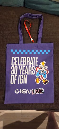 IGN Live 2026 tote bag and wristband