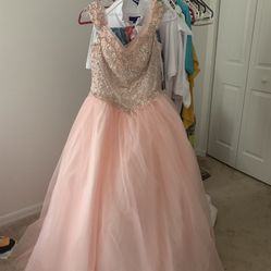 Quince Dress Size 8-12 Blush Pink