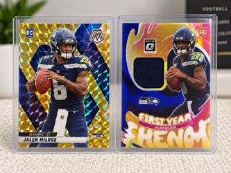 Jalen Milroe Rookie Card Lot – Mosaic & Optic