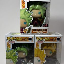Dragon Ball Super Female Saiyans Funko Pop Bundle – Kefla, Kale, Caulifla (#828, #819, #816)