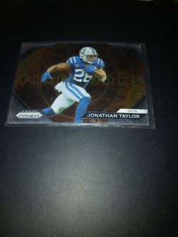 Jonathan Taylor Panini Prizm Fireworks Football Card
