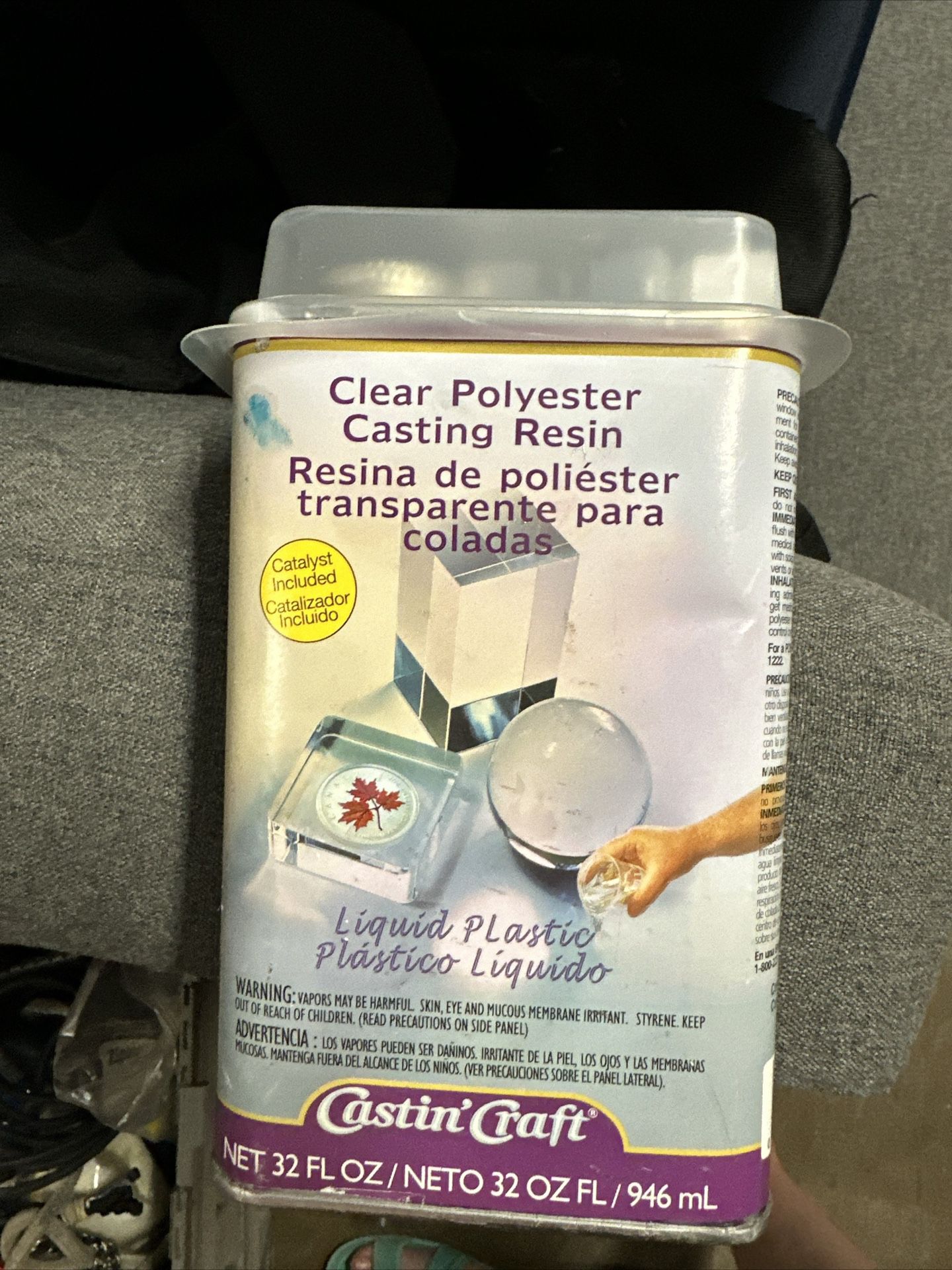Clear Polyester Casting Resin With Catalyst 32 Oz