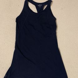 Womens Small Athleta Thin Navy Blue Tank Top