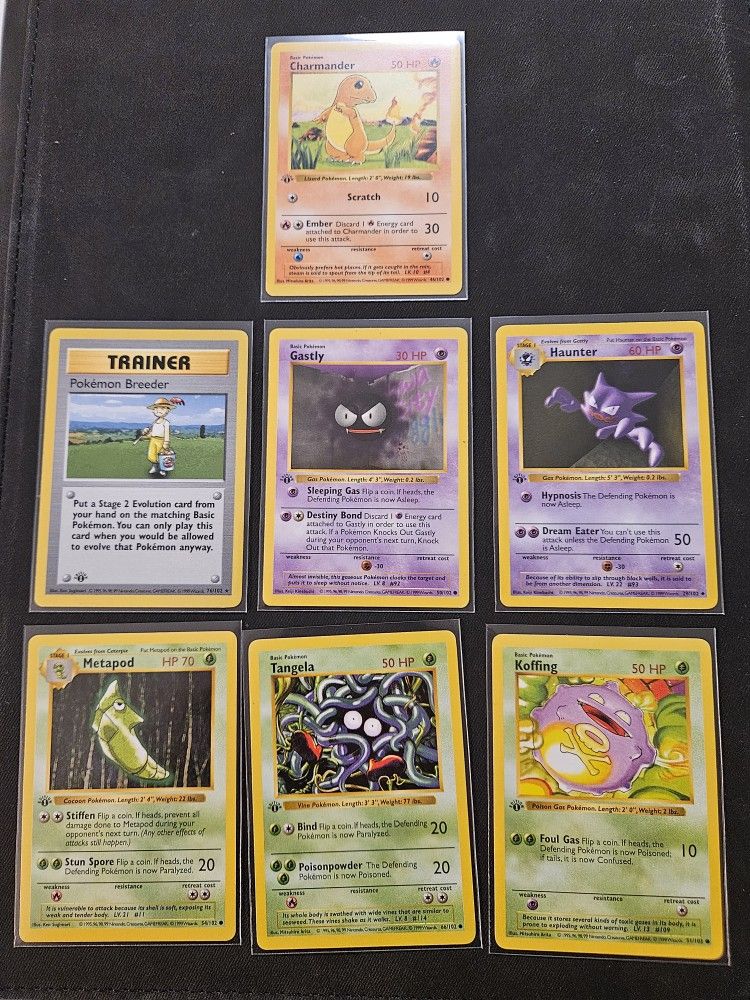 1st Edition Shadowless Pokemon Cards