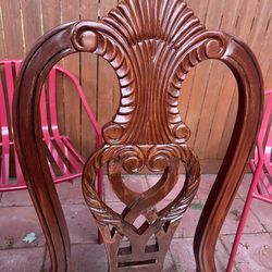 Solid Wood Dining Table Set For 6 Person