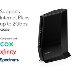 AX2700 WiFi Cable Modem Router (CAX30) Nighthawk® DOCSIS® 3.1 2.7Gbps Two-in-One Cable Modem + WiFi