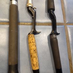 3 Fishing rods (Vintage)- South Bend SS, Shakespeare, Garcia