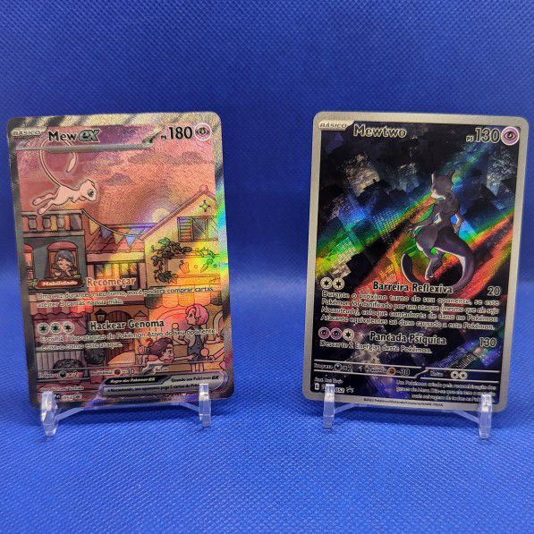Mew And Mewtwo Portuguese Promo Cards