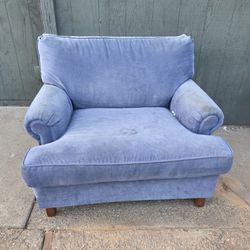 Oversized Blue Chair