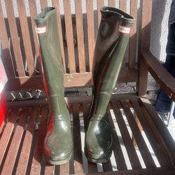 Olive Green Hunter Rain Boots 