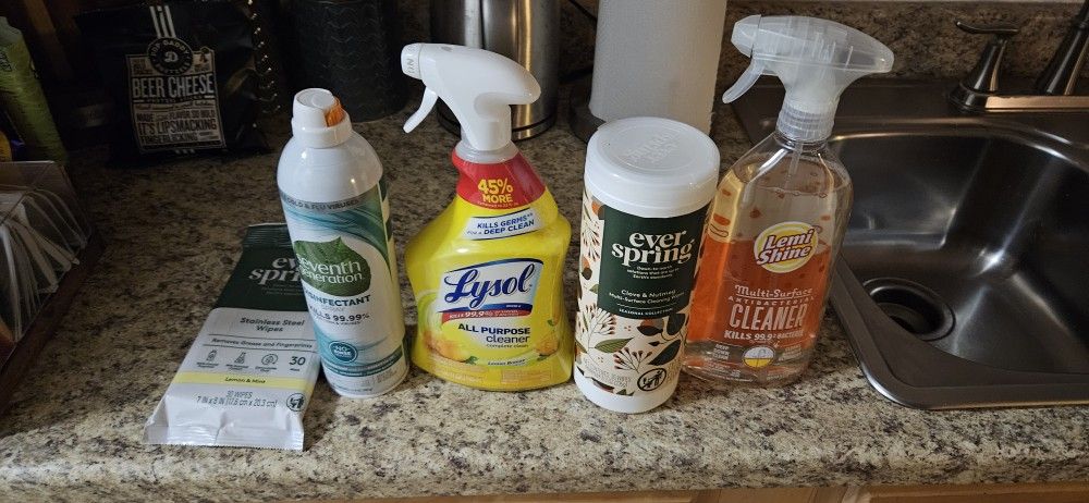 *Unused Cleaning Supplies